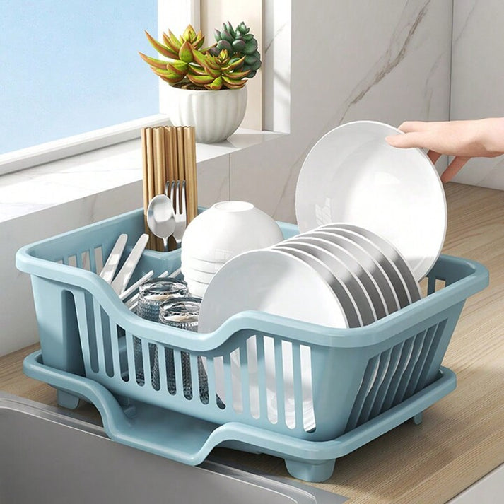 3-in-1 Space Saving Kitchen Dish Drainer
