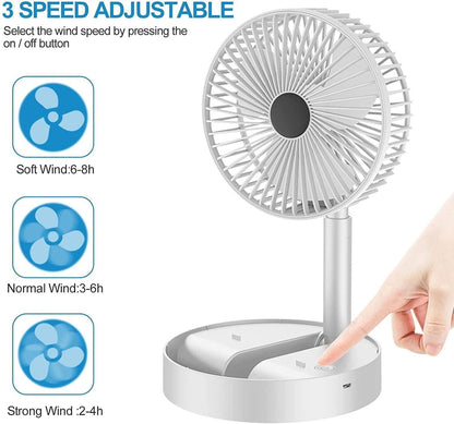 CoolBreeze™ 2000 mAh Rechargeable Portable Fan
