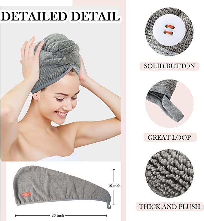 Microfiber Hair Wrap Towel