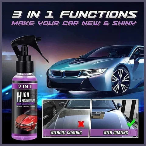 3 in 1 High Protection Coating Spray ( Pack of 2 ) - 🔥 Buy 1 Get 1 Free 🔥