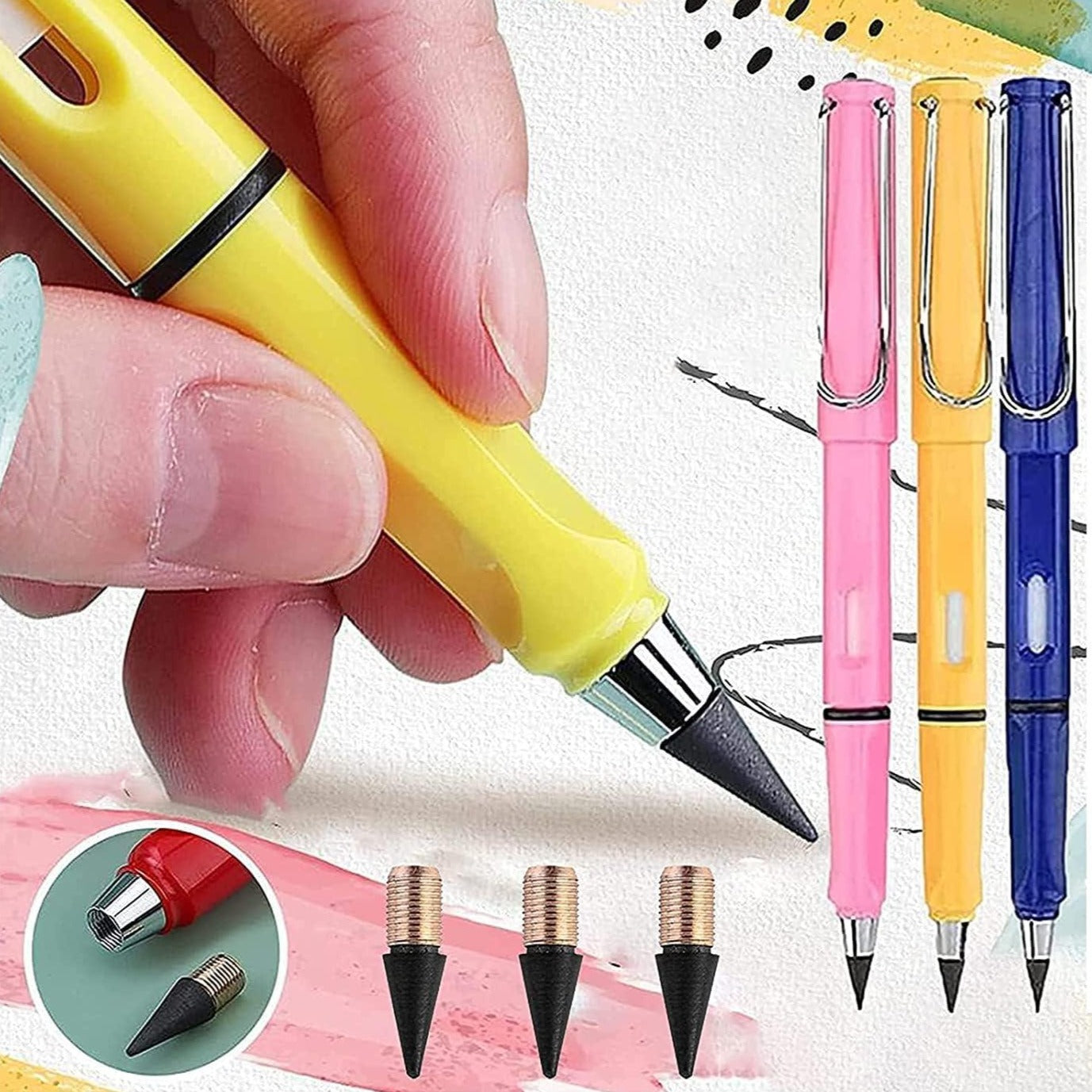 Reusable and Erasable Metal Writing Pens