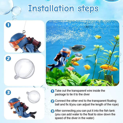 🔥 Last Day 50% OFF 🔥  - Floating Aquarium Diver Cartoon