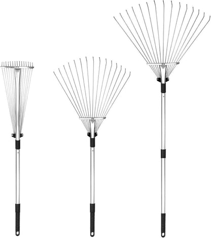 Versatile Telescopic Garden Rake Cleaning Tool