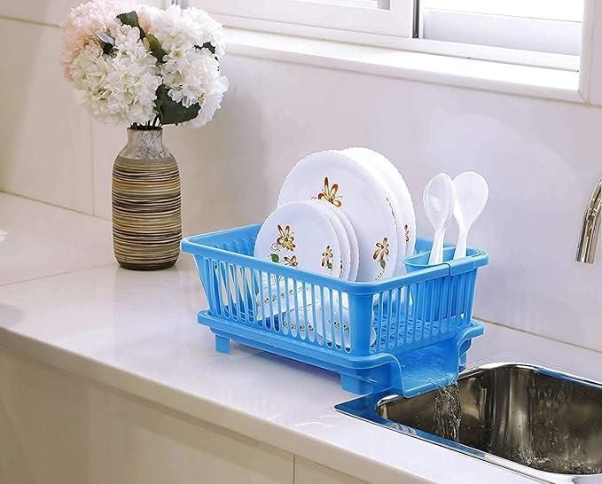 3-in-1 Space Saving Kitchen Dish Drainer