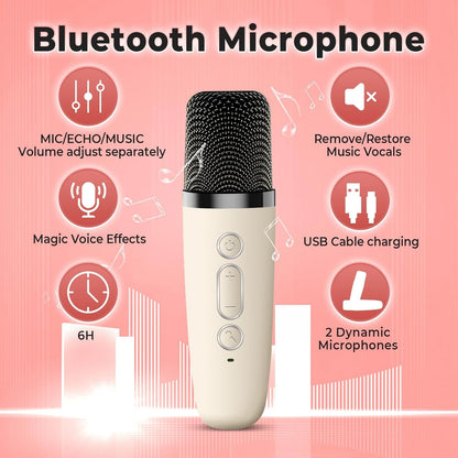 Bluetooth Speaker with Karaoke Mic