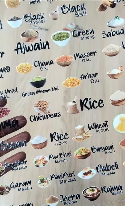 3D Waterproof Kitchen Spice Jar Label Stickers (Pack of 60 Stickers)