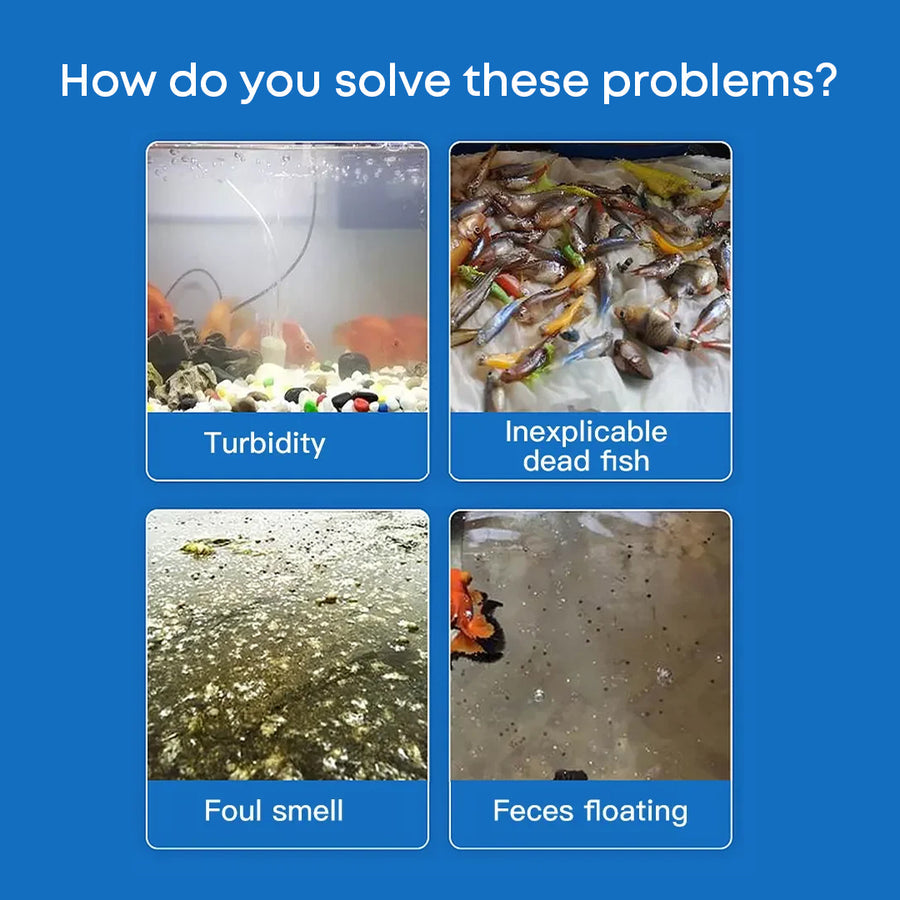 AquaClear™ Automatic Fish Tank Cleaner – ( Pack of 3 Bottles 🔥)