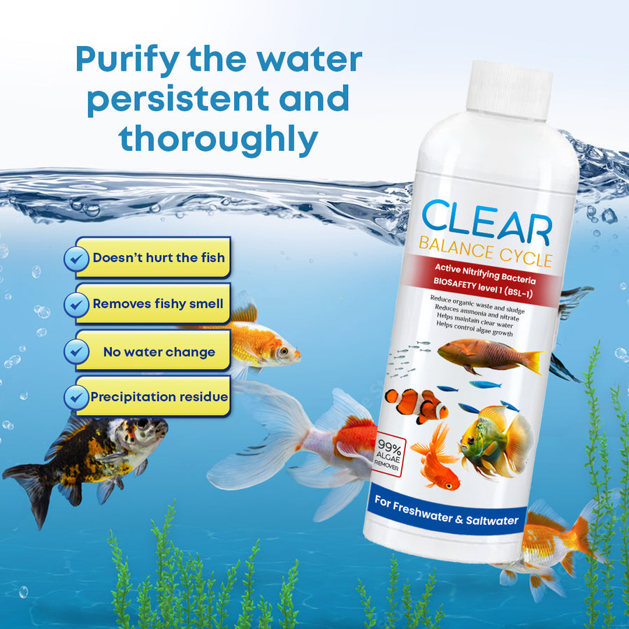 AquaClear™ Automatic Fish Tank Cleaner – ( Pack of 3 Bottles 🔥)