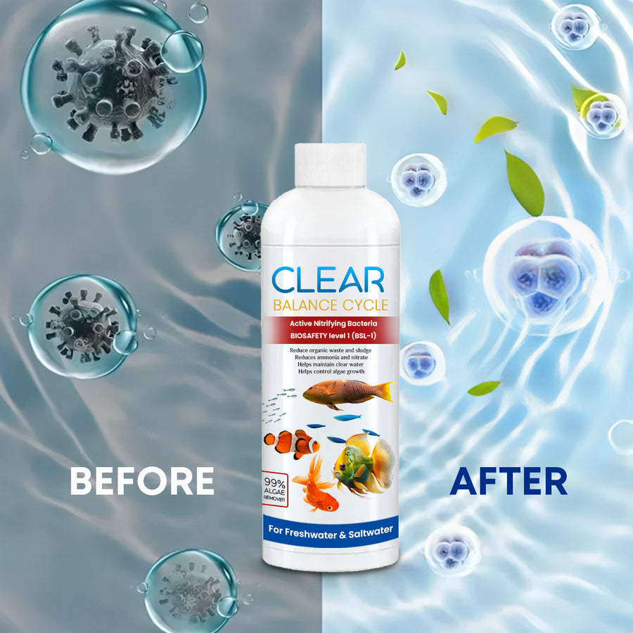 AquaClear™ Automatic Fish Tank Cleaner – ( Pack of 3 Bottles 🔥)