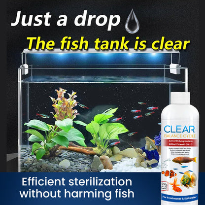 AquaClear™ Automatic Fish Tank Cleaner – ( Pack of 3 Bottles 🔥)